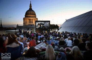 rooftop cinema near st. Paul's Cathedral, London